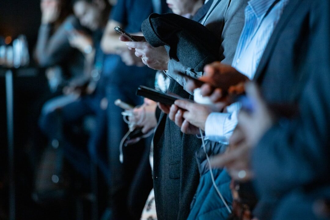 people scrolling on smartphones