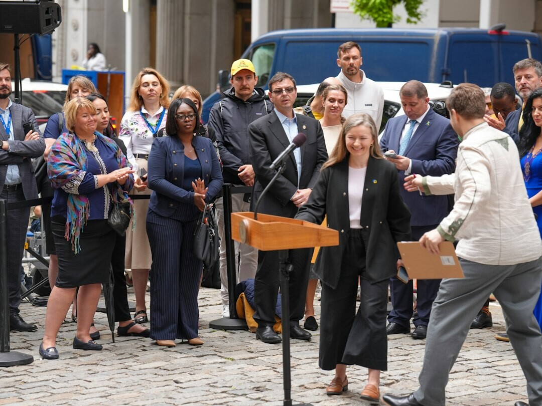 gen z activists at political event