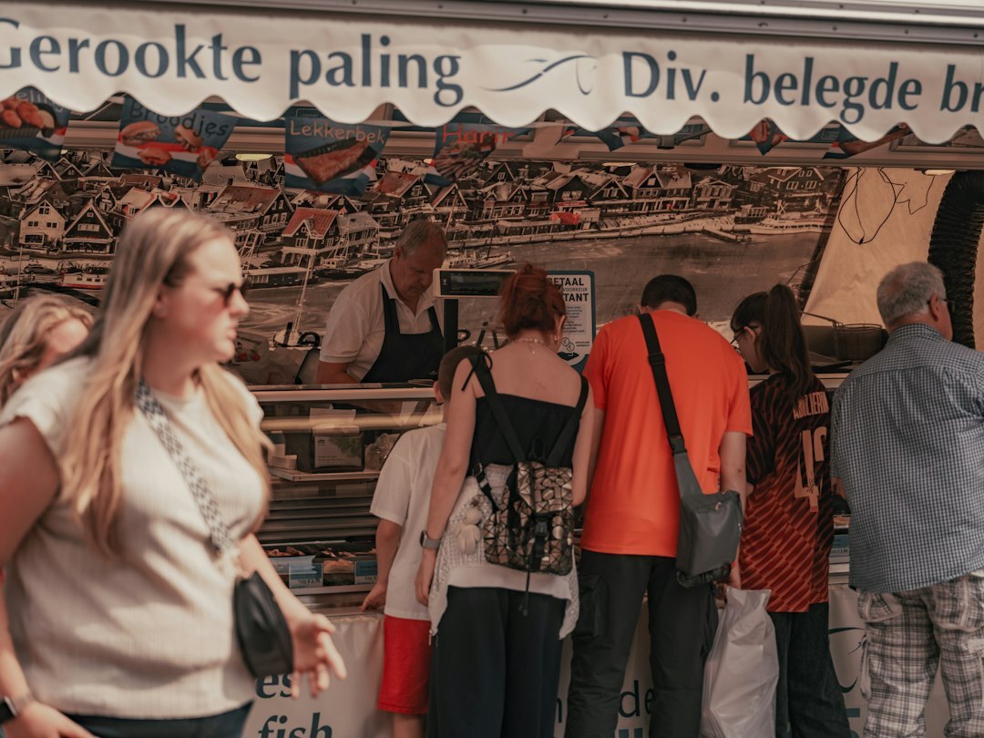 german family eating local food